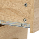 7 Piece Bathroom Furniture Set Oak Engineered Wood 242562