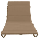 Sunlounger Cushion GEMERT 100% Polyester Taupe 200 x 80 x 3 cm 948584