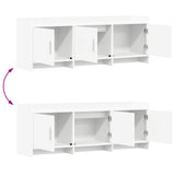 TV Cabinet 130 x 33 x 47 cm White Engineered Wood 8011195