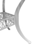 Bistro Set White Cast aluminium Medium Durable Bistro Set 3216332