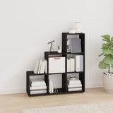 Staircase Bookcase Black 107 cm Engineered Wood 342603