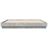 Bed Frame without Mattress Concrete Grey 200x200 cm 3209831