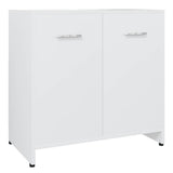 Bathroom Cabinet White 60x33x61 cm Engineered Wood 802570