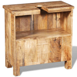 Vanity Cabinet with Mirror and 2 Side Cabinets Solid Mango Wood 243463