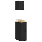 Garage Cabinets 2 pcs Black Engineered Wood 3328288
