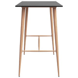5 Piece Bar Set Black 3057462