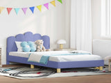 Children's Bed Frame with Headboard Jeans Blue 80 x 200 cm 42011053