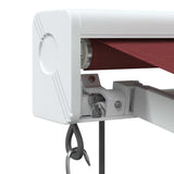 Automatic Retractable Awning Burgundy 350x250 cm 3215324