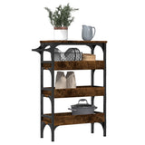 Kitchen Trolley Smoked Oak 53x20x76 cm Engineered Wood 842353