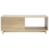 Coffee Table Sonoma Oak 95 x 50.5 x 35 cm Engineered Wood 8011443
