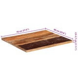 Table Top Multicolour Solid Reclaimed Wood 60x70 cm Durable 286053