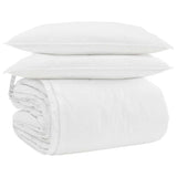 Duvet Set with Pillow 3 pcs White Microfiber and Cotton 3377227