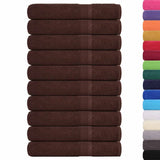 Towels "FROGN" 10 pcs Brown 100x200 cm 360 gsm 136772