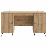 Desk with Shelf Artisan Oak 142.5 x 50 x 75 cm Engineered Wood 3414638