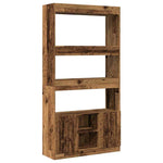 Highboard Old Wood 92x33x180 cm Engineered Wood 3309625