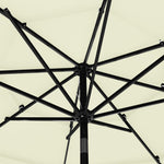 3-Tier Garden Parasol with Aluminium Pole Sand 3 m 313868