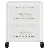 Bedside Cabinets 2 pcs White 36x39x43.5 cm Steel 846637