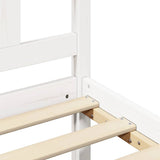 Bed Frame without Mattress White King Size Solid Wood Pine 3191977