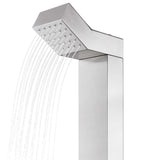Garden Shower with Grey Base 225 cm Stainless Steel 3070782