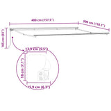 Awning Frame Anthracite and White 400 x 300 cm 3330525
