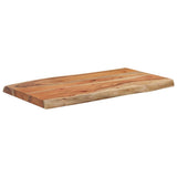 Table Top 70x40x2.5 cm Rectangular Solid Wood Acacia Live Edge 370609
