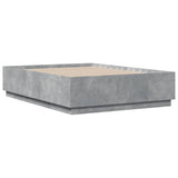 Bed Frame without Mattress Concrete Grey 140x190 cm 3209733