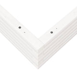 Garden Planter White 90x90x23 cm Solid Wood Pine 847204