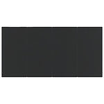7 Piece Garden Dining Set Black Cotton Rope and Steel 3156541
