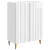 Sideboard High Gloss White 66 x 34.5 x 90 cm Engineered Wood 894589