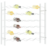 Wine Rack for 36 Bottles White Metal 340910