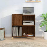 Record Cabinet Brown Oak 84.5x38x89 cm Engineered Wood 831996