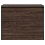 Shoe Cabinet Brown Oak 80x34x63 cm Engineered Wood 839965