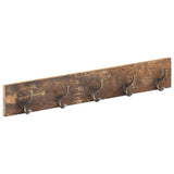 Hall Hanger with 5 Hooks 100x2.5x15 cm Solid Reclaimed Wood 321950