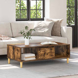 Coffee Table Smoked Oak 102 x 55 x 35 cm Engineered Wood 876193