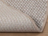 Area Rugs Round LUGO Cream and Taupe 120 CM Polyester 42022710