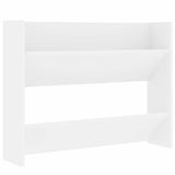 Wall Shoe Cabinet 2 pcs White 80x18x60 cm Engineered Wood 806742