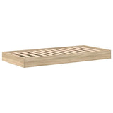 Bookcase Bed Sonoma oak 100 x 200 cm Engineered wood 3335715