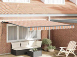 Retractable Awning Multicolour 350 x 250 cm 3330289