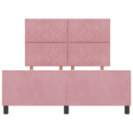 ZNTS Bed Frame Pink 160x200 cm Velvet 3345022
