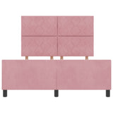 ZNTS Bed Frame Pink 160x200 cm Velvet 3345022