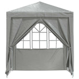 Party Tent Light Grey 200 x 200 x 240 cm PE and Steel 42032995