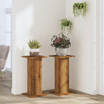 ZNTS Plant Stands 2 pcs Artisian Oak 30x30x60 cm Engineered Wood 3307863
