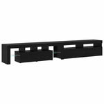 TV Cabinets 2 pcs Black oak 260 x 36.5 x 40 cm Engineered wood 3332506