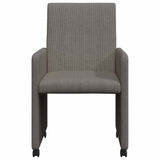 Dining Chairs with Wheels 2 pcs Light grey 57 x 66 x 94 cm 42017801