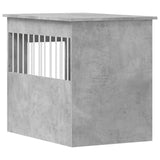 Dog Crate Furniture Concrete Grey 55x80x68 cm Engineered Wood 838326