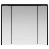 Bathroom Mirror Cabinet Black Oak 73.5 x 16 x 62.5 cm 889168