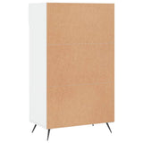Shoe Cabinet High Gloss White 60x35x105 cm Engineered Wood 829582