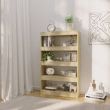 Book Cabinet/Room Divider Sonoma Oak 80x30x135 cm Engineered Wood 811712