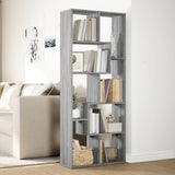 Room Divider Bookcase Grey Sonoma 67x25x161.5 cm Engineered Wood 858080
