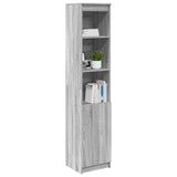 Highboard Grey Sonoma 37.5x35x180 cm Engineered Wood 861675
